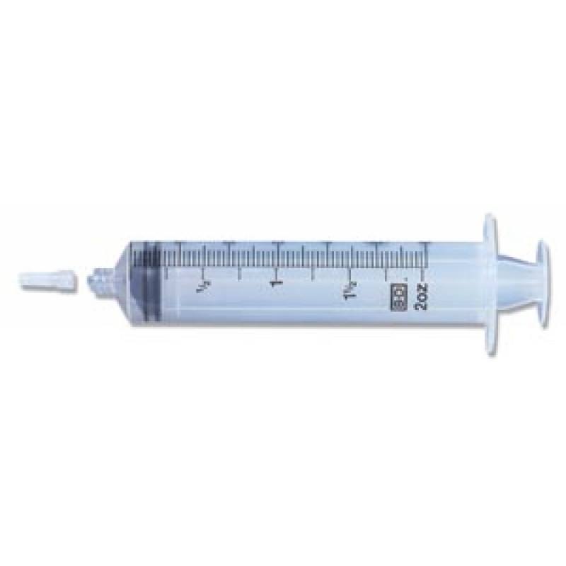 BD 300866 Syringe Only, 60mL, Eccentric Tip, 60/bx, 4 bx/cs (Continental US Only) (Drop Ship Requires Pre-Approval)