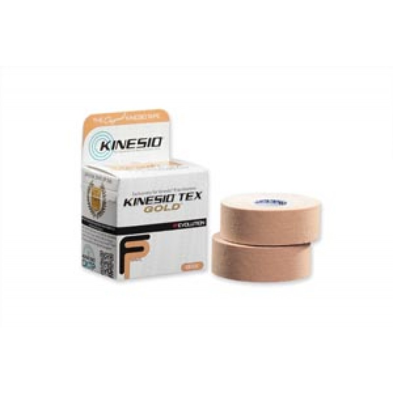 Kinesio Holding Corporation GKT15014FP Gold FP Tape, 1" x 5½ yds, Beige, 2/pk, 6 rl/bx  (Products cannot be sold on Amazon.com or any other 3rd party platform) (090304)