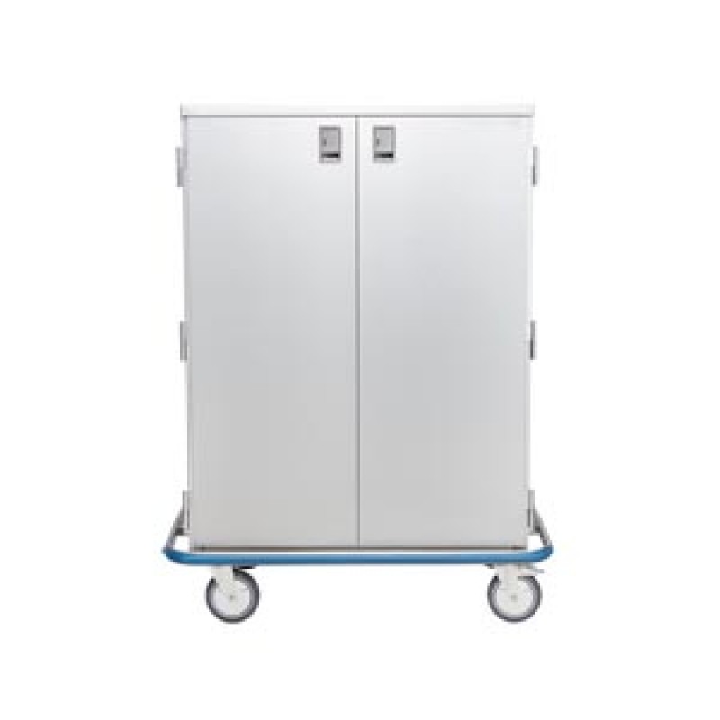 Blickman Industries 2293335000 Ultra Space Saver Case Cart 42"W x 55 1/2"H x 29"D, (2) Stainless Steel Wire Pullout Shelves, (1) Door (DROP SHIP ONLY)