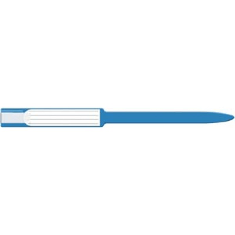 Medical ID Solutions 8642 Wristband, Adult, Insert, Self Adhesion, Sealing, Soft Vinyl, Blue, 250/bx