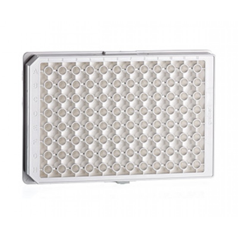 96W Half Area LUMITRAC™ 200 Plate, PS, Medium Binding, Flat Bottom, Chimney Style, White