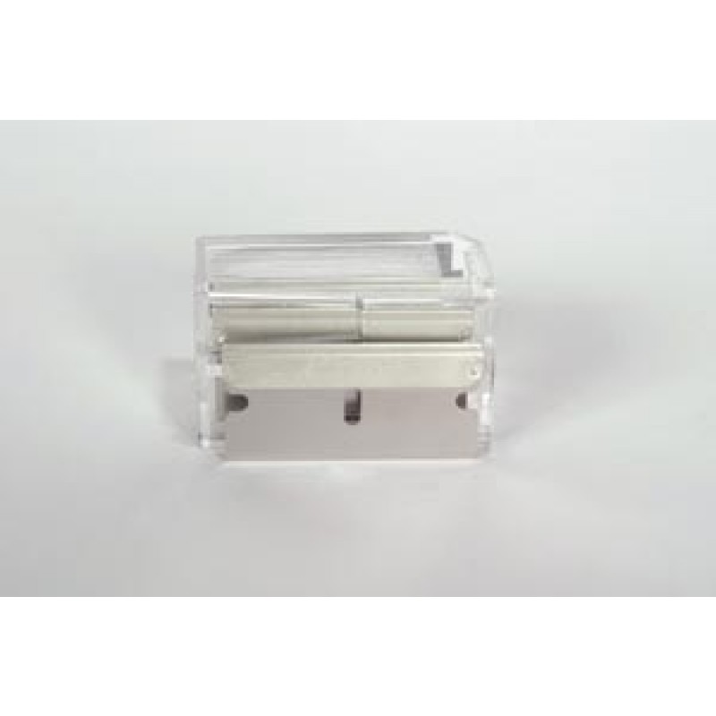AccuTec Blades, Inc. 94-0451 Blade, Uncoated Single Edge Steel Back, Degreased .009 Stainless, X-Keen, 10/disp, 200 disp/cs