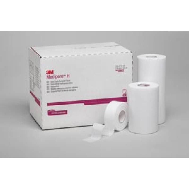 3M Health Care 2861 Cloth Surgical Tape, 1" x 10 yds, 2 rolls/pk, 12 pk/cs (Continental US+HI Only)