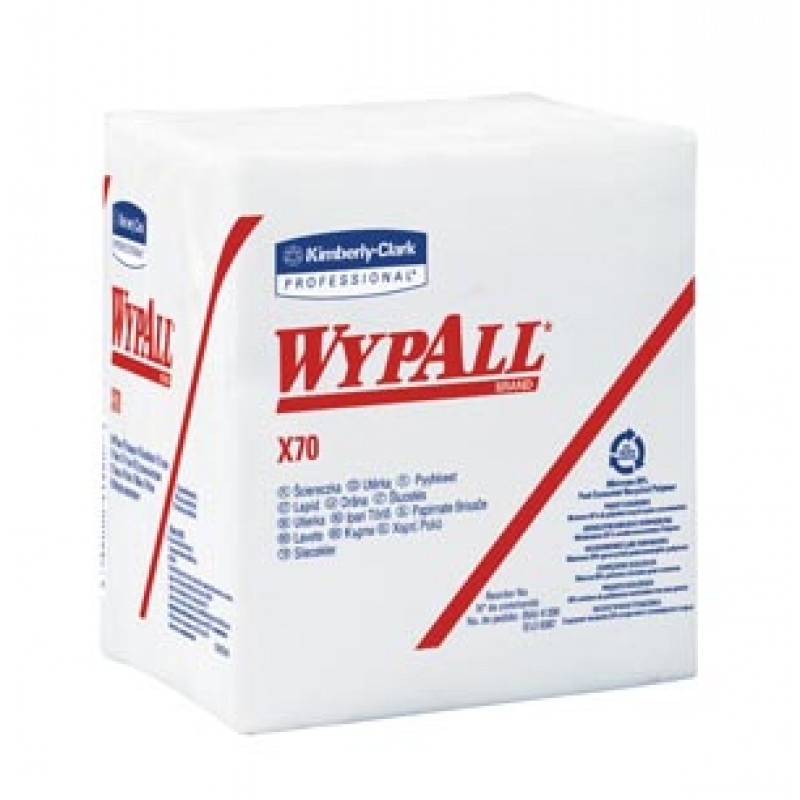 Kimberly-Clark Professional 41200 Manufactured Rags, White, 12½" x 14.4", 76/pk, 12 pk/cs