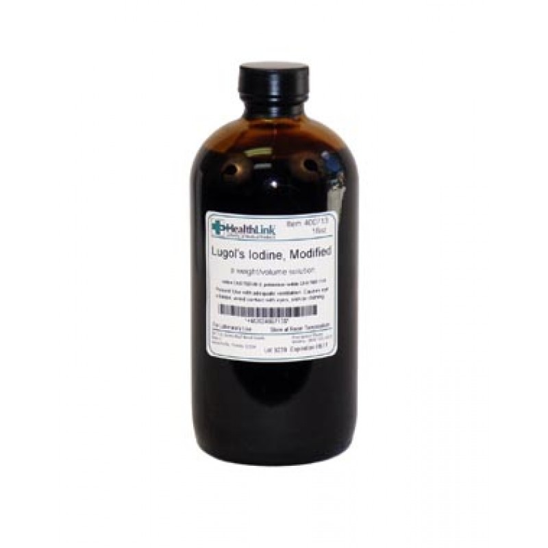 EDM3 Company LLC 400713 Lugol's Iodine, Modified, 2.1%, 16 oz (Item is Non-Returnable) (US Only)