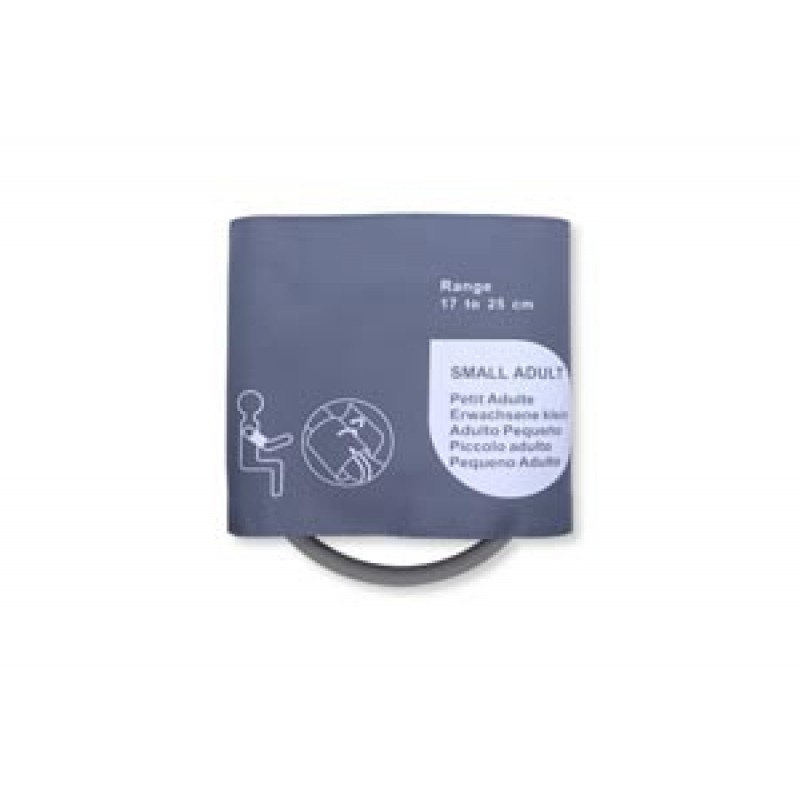 Cables and Sensors 10332 Reusable NIBP Cuff, Adult, Small Single Hose, 17 - 25cm, OEM: CU-US1826HP, 989803104161, 989803147861, M1573A, M4554B, 989803150411, M4554B5, 002276 (DROP SHIP ONLY) (Freight Terms are Prepaid & Added to Invoice - Contact Vendor f