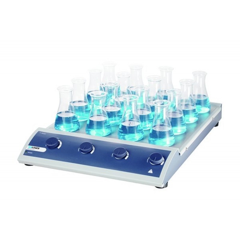 Scilogex MS-M-S16 Analog Magnetic Stirrer 815211029999, 16-Position, 4 Channel, 120-240V