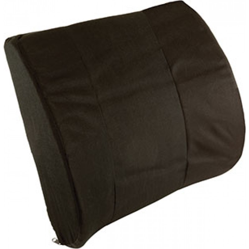 Compass Health PC7121 Lumbar Seat Back Cushion with Strap, Black (092821)