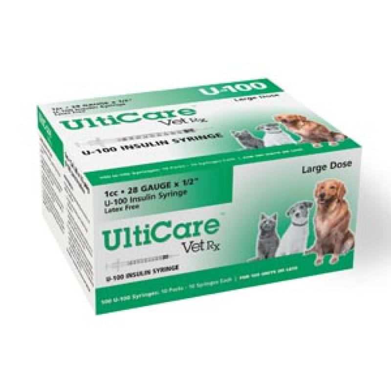 UltiMed, Inc. 08210 U-100 Syringe, 28G x ½", 1cc, 100/bx