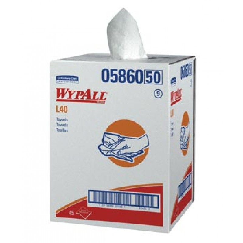 Kimberly-Clark Professional 05860 WYPALL Professional Towels, White, Bath Size, 19½" x 42", Disposable, Pop-Up Box, 200/bx (18 bx/plt) (Products cannot be sold on Amazon.com or any other 3rd party site)