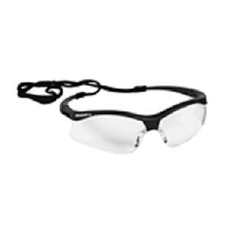Kimberly-Clark Professional 38474 Safety Glasses, Clear Hard Coat Lens, Black Frame with Black Tips, 12/cs