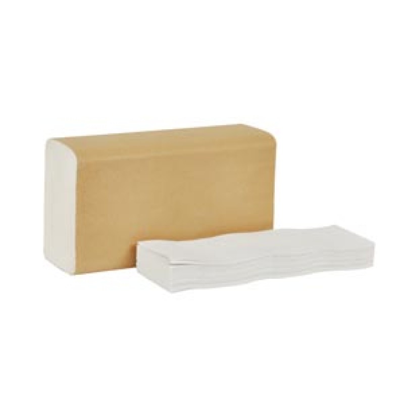 Essity Professional Hygiene North America, LLC 420483 Hand Towel, Multifold, Universal, Natural/ White, 1-Ply, Embossed, H2, 9.5" x 9.1" x 3.2", 250 sht/pk, 16 pk/cs (70 cs/plt)