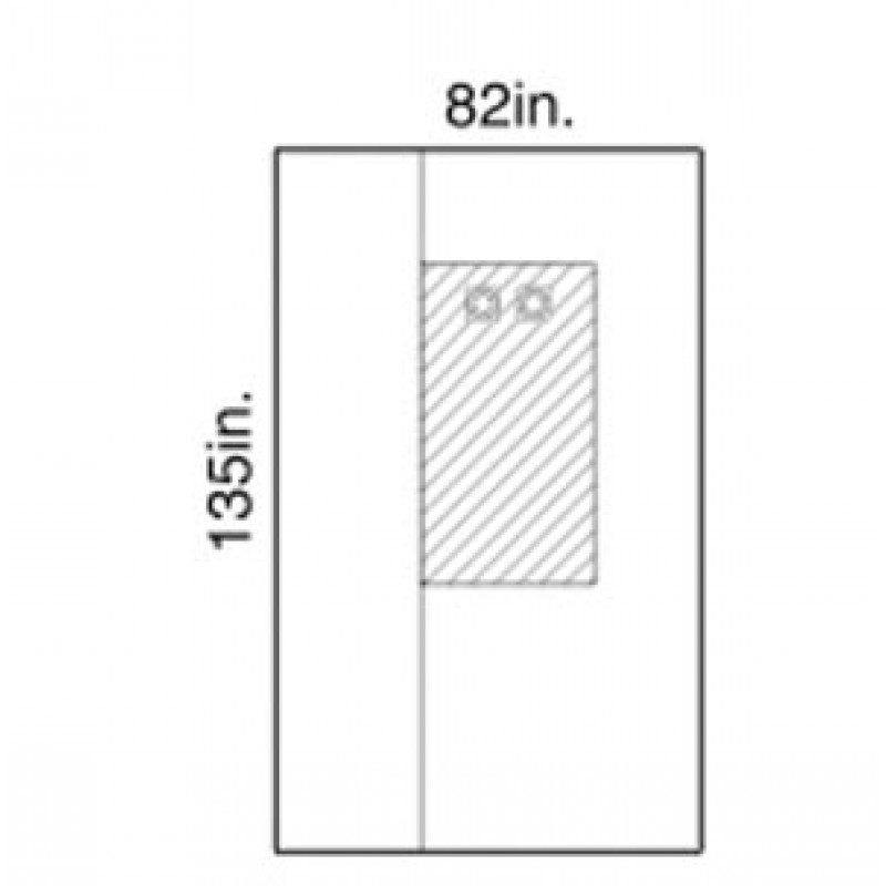 O&M Halyard 89709 Femoral Angiography Drape, Window, X-Long, Sterile, 14/cs (US Only)