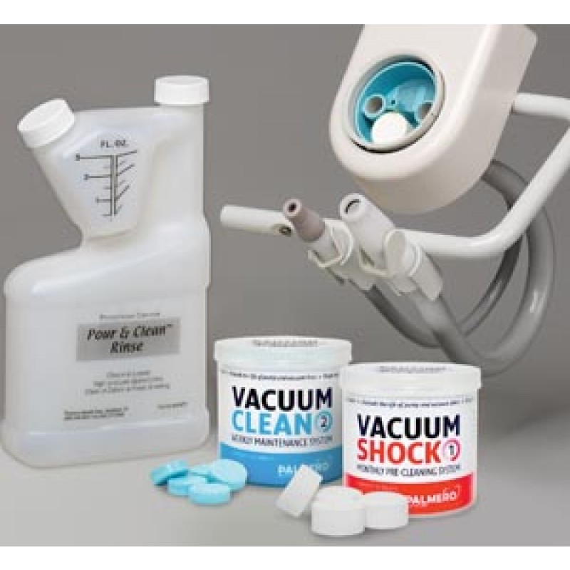 Palmero 3546K Shock & Clean Starter Kit, Includes: (1) Vacuum Shock, (1) Vacuum Clean, (1) (16oz) Pour & Clean Bottle (US SALES ONLY)