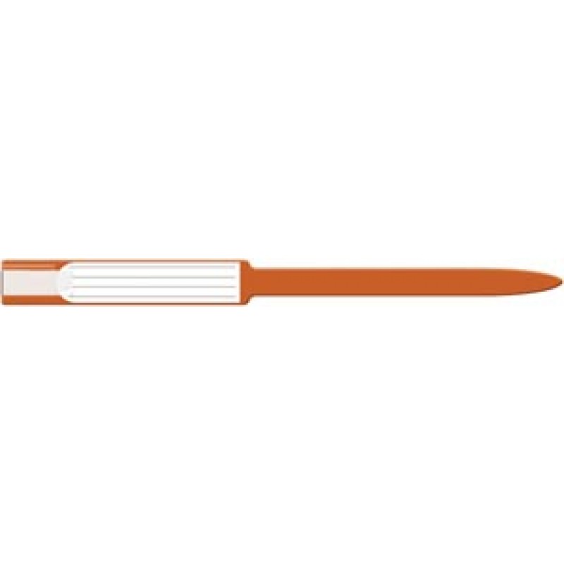 Medical ID Solutions 8645 Wristband, Adult, Insert, Self Adhesion, Sealing, Soft Vinyl, Orange, 250/bx