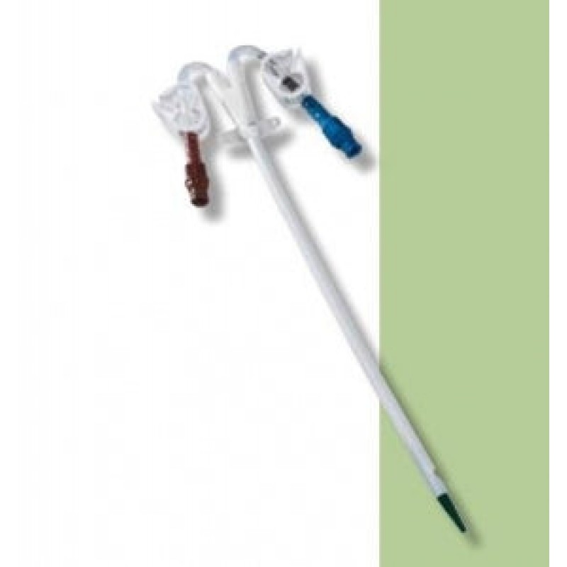 Dual Lumen Acute Dialysis Catheter, 11.5FR, 13.5cm, Curved Extensions, IC Tray, 5/ctn (Continental US Only)