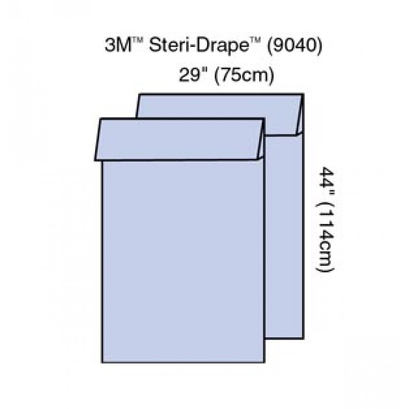 3M Health Care 9040 Steri-Drape Extremity Cover (Pair), 29" x 44", Absorbent Impervious Material, 12 pr/bx, 4 bx/cs (Continental US+HI Only)