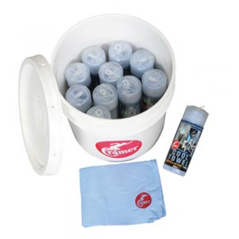 Hygenic/Performance Health 760393 Reusable Towel Team Bucket Includes (12) Large 27" x 17" Towels  (36 ea/plt) (US Only)