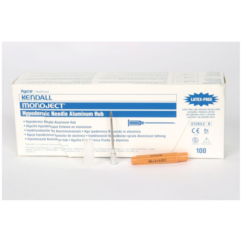 Hypo Needle, 14G x 1½", 100/bx, 10 bx/cs (Continental US Only)