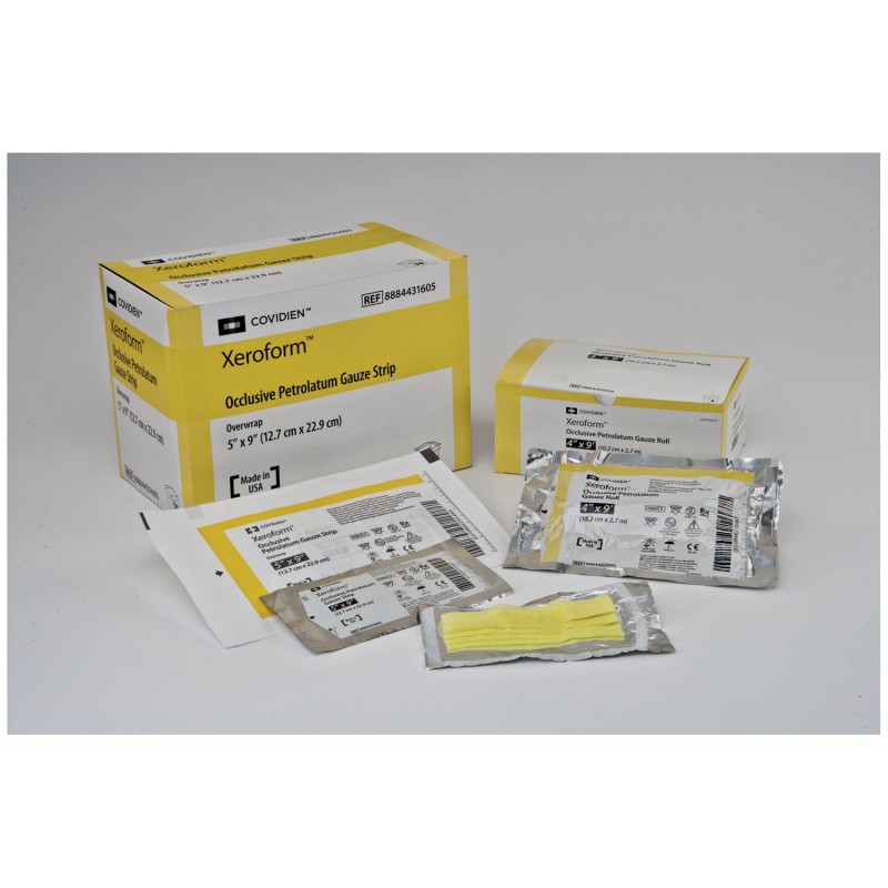 Petrolatum Gauze Dressing, 1" x 8", Patch Peelable Foil Packs, 50/bx, 4 bx/cs (Continental US Only)
