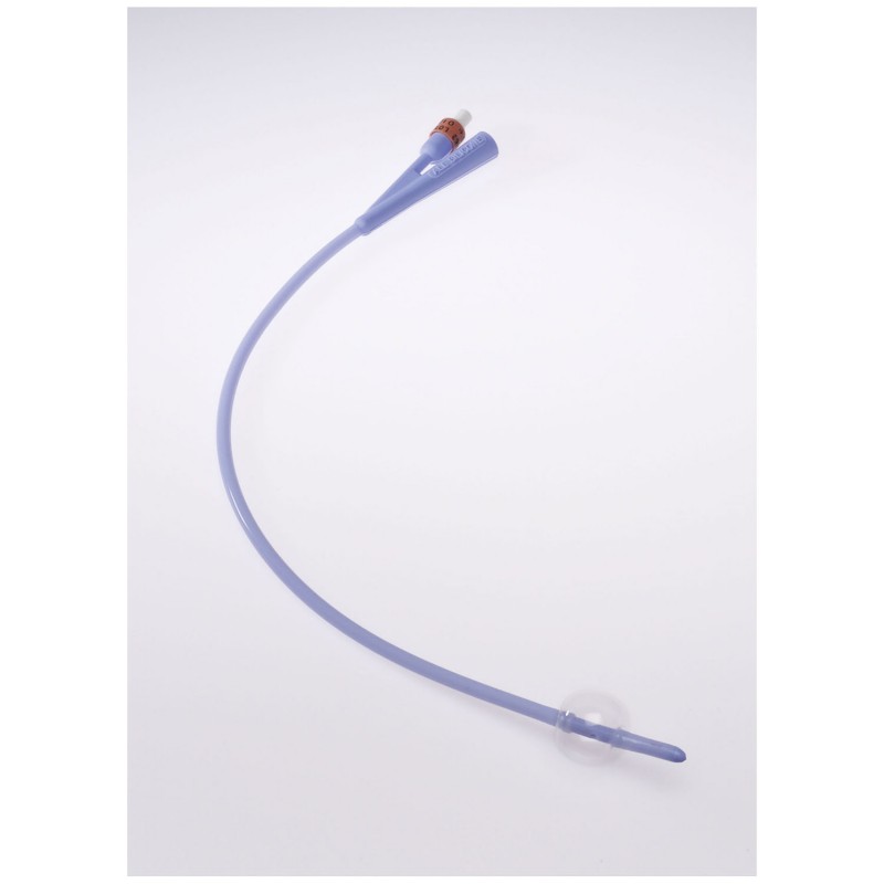 Silicone Foley Catheter, 5cc, Balloon, 2-Way, 24FR, 10/ctn (Continental US Only) (To Be DISCONTINUED)