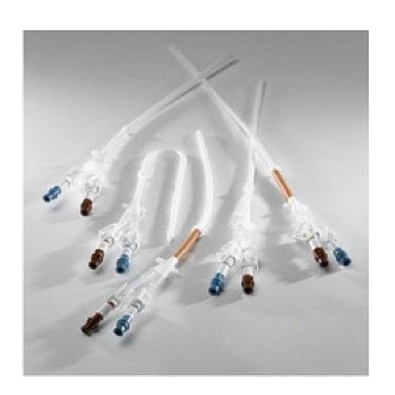 Symmetric Tip Dual Lumen Catheter Sport Pack 14.5FR, 36cm, Includes: Catheter, (2) Tal VenaTrac™ Over-the-Wire Insertion Stylets, 16FR Valved Pull-Apart Sheath/Dilator, Bifurcated Tunnler, 12FR Tissue Dilator, 14FR Tissue Dilator, (2) Sealing Caps, Steril