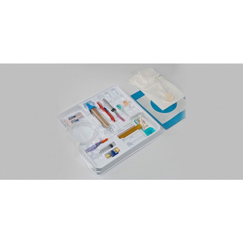 Pneumothorax Procedure Tray with Safety Components:  8 Fr/Ch x 3½" Catheter, 5/cs (Continental US Only) (Manufacturer Backorder - Inventory Limited when Available)