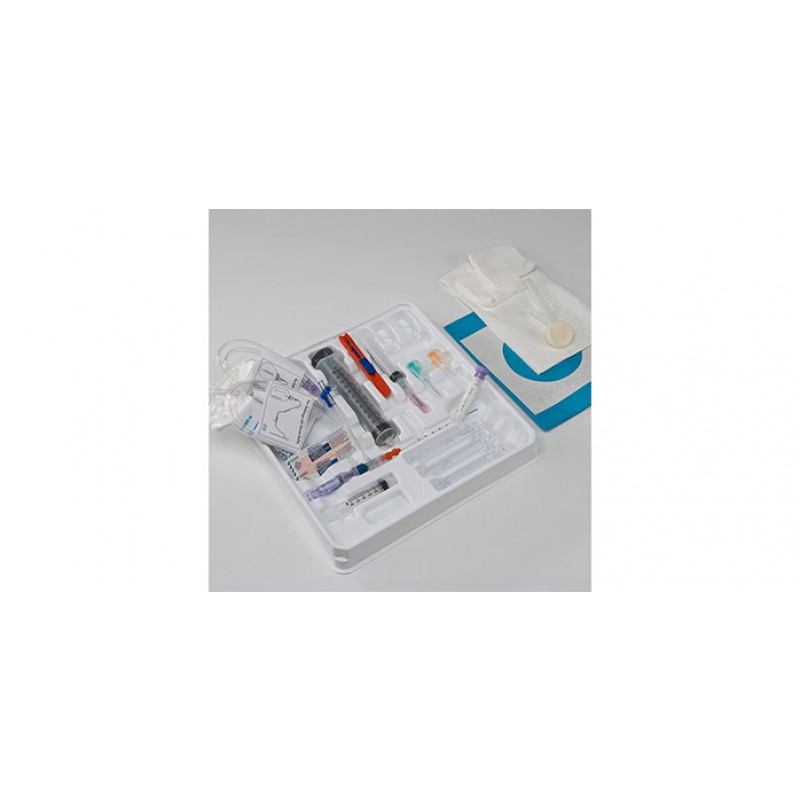 Paracentesis Procedure Tray with Safety Components: 8 Fr/Ch x 4¾" Catheter, 5/cs (Continental US Only)