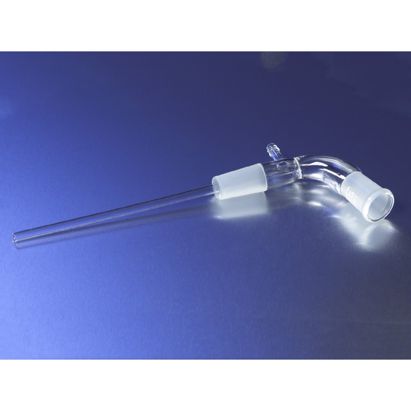 Corning 8945-24 PYREX® 105° Angle Vacuum Suction Tube Receiver Adapter with 24/40 Joints