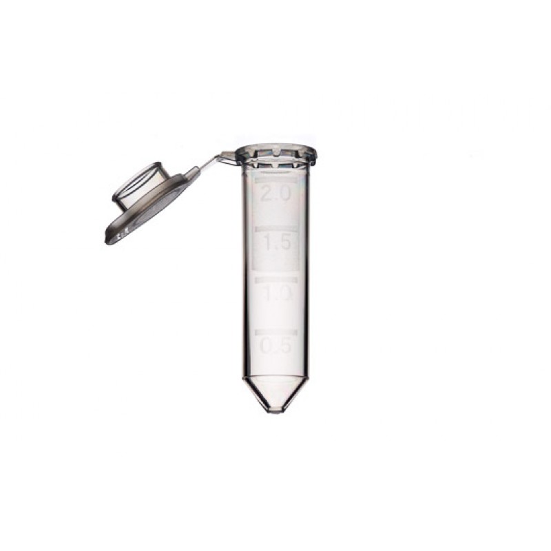 Microcentrifuge Tube, PPN, 2.2 mL, w attached Cap, CLR