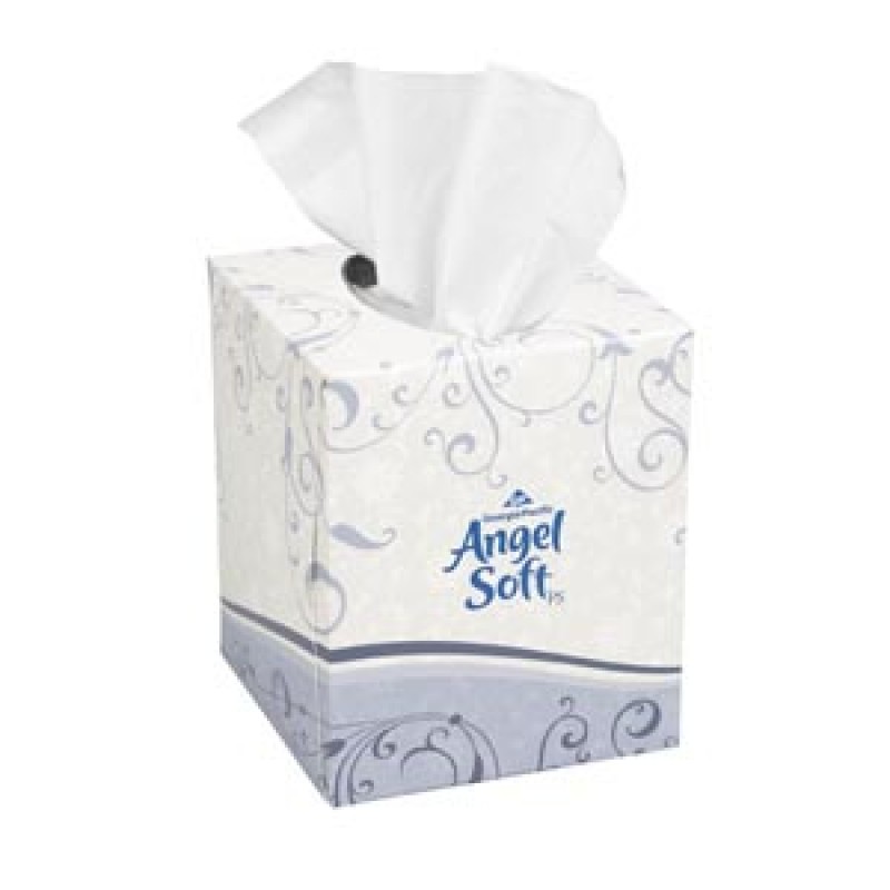 Georgia-Pacific Consumer Products 46580 Premium Facial Tissue, Cube Box, White, 8.4"x7.5", 96 sht/bx, 36 bx/cs