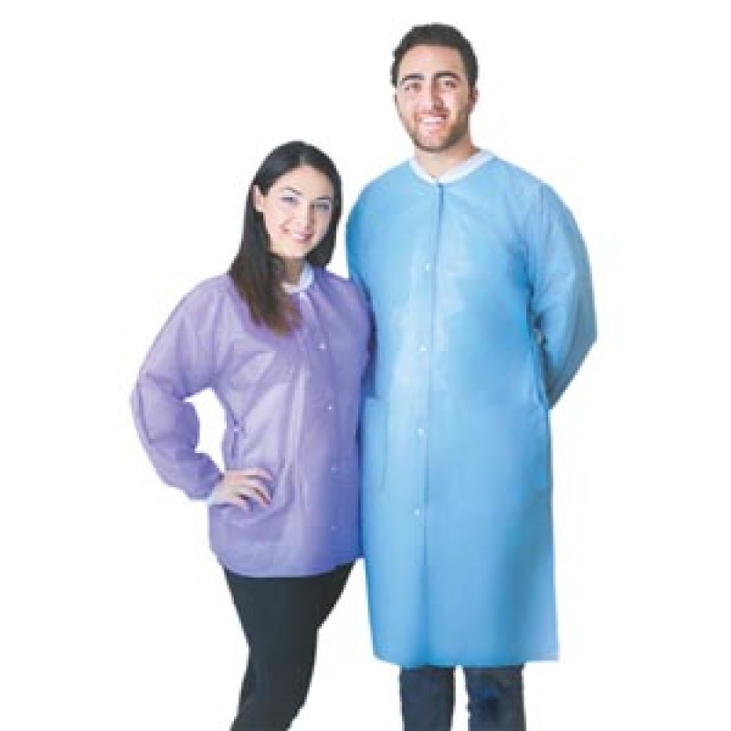 Dukal Corporation UGC-6602-XL FitMe Lab Coats, X-Large, White, 10/bg