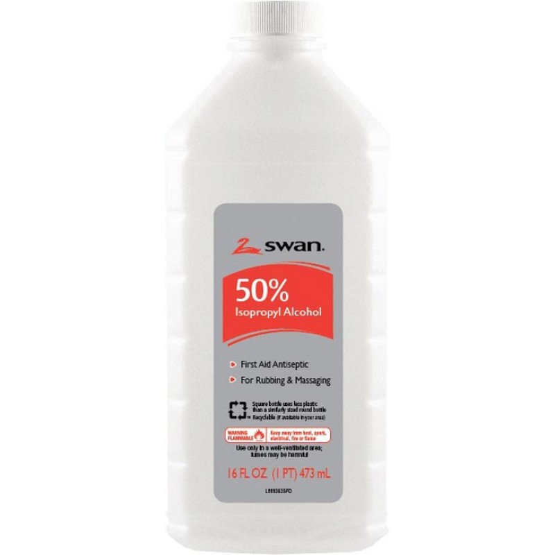 Cumberland Swan/Vi-Jon, Inc. 1000032295 Isopropyl Rubbing Alcohol, 50% ISO, 16 oz, 12/cs (86443) (US Only) (Item is considered HAZMAT and cannot ship via Air or to AK, GU, HI, PR, VI)