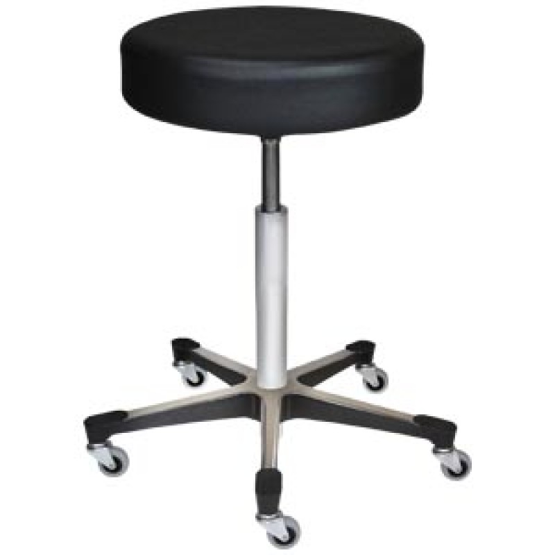 Blickman Industries 1021113025 Exam Stool 1113, Black, (5) Leg, Aluminum Base (DROP SHIP ONLY)