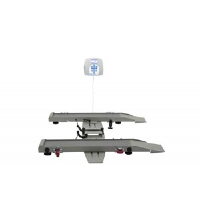 Pelstar LLC/Health O Meter Professional Scales 2400KG-BT Digital Portable Ramp Scale with Pelstar Wireless Technology, Capacity: 363 kg, Resolution: 0.1kg, ¾" LCD Display, Rail Size 6"W x 40"D, Folds For Easy Portability, Includes Wheels, 120V Adapter (in