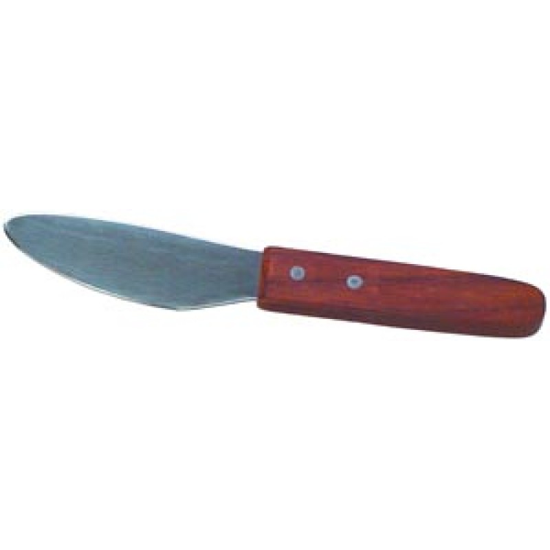 Kinsman Enterprises, Inc. 15005 Knife, Curved Blade, Stainless Steel with Wood Handle (DROP SHIP ONLY) (051108)