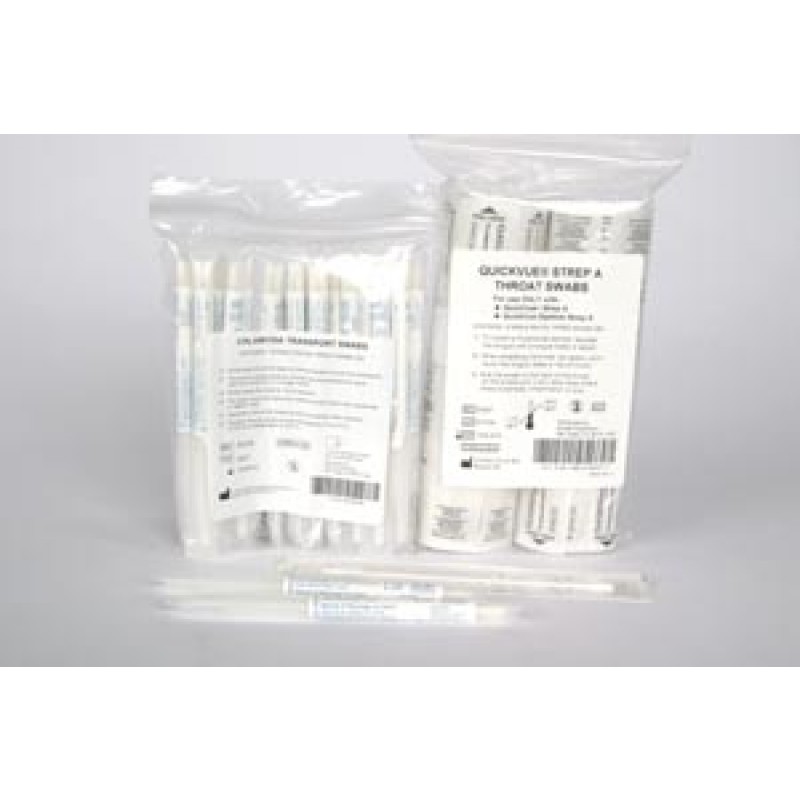 Quidel Corporation 20227 QuickVue® Strep A Throat Swabs, Rayon, Sterile, 50/pk (Continental US Only - including Alaska & Hawaii)