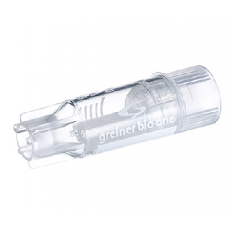 1 mL Cryo.s Tube, PP, Sterile, Internal Thread Natural Cap, ID Field, Starfoot Base, Conical Bottom, 150 White Cap Inserts per CS