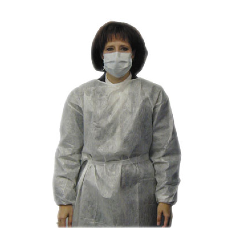 AMD-Medicom 8024 Impervious Gown, X-Large, White, 10/bg, 5 bg/cs