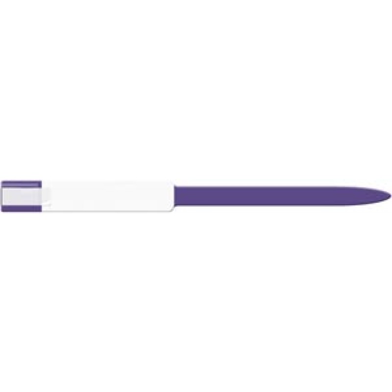 Medical ID Solutions 8227 Wristband, Adult, Imprinter, Self Adhesion, Soft Vinyl, Purple, 250/bx