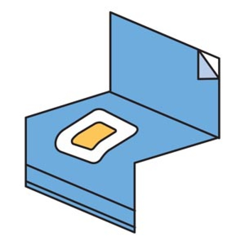 3M Health Care 6697 Cesarean-Section Sheet with Ioban 2 Incise Pouch, 77" x 122", 5/cs (Continental US+HI Only)