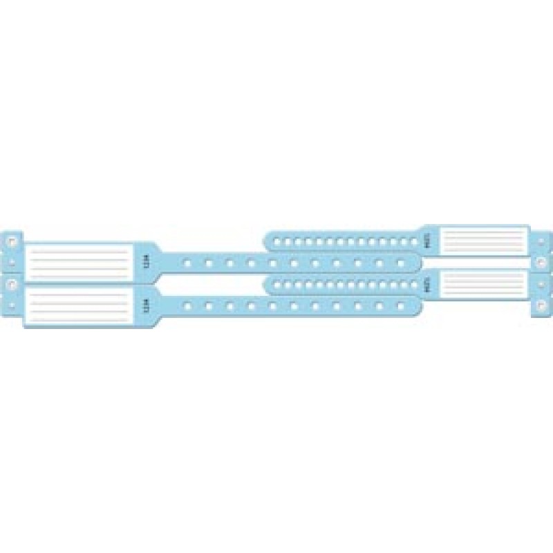 Medical ID Solutions 446 Wristband Set, 4-Part, Mother-Baby Set, Insert, Blue, 100/bx