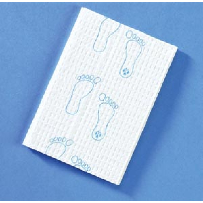 Graham Medical 191 Towel, 13½" x 18", Footprint®, Blue, 3-Ply, 500/cs (72 cs/plt)