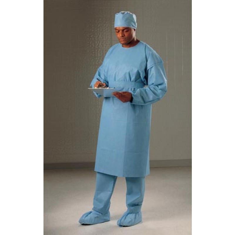 O&M Halyard 69981 Cover Gown, Blue, Universal, Note: Can B Used In The PPE Dispensing System, 100/cs (US Only)
