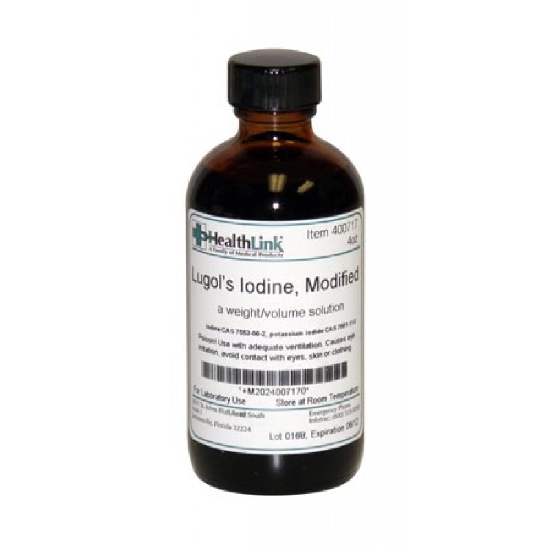 EDM3 Company LLC 400717 Lugol's Iodine, Modified, 2.1%, 4oz (Item is Non-Returnable) (US Only)