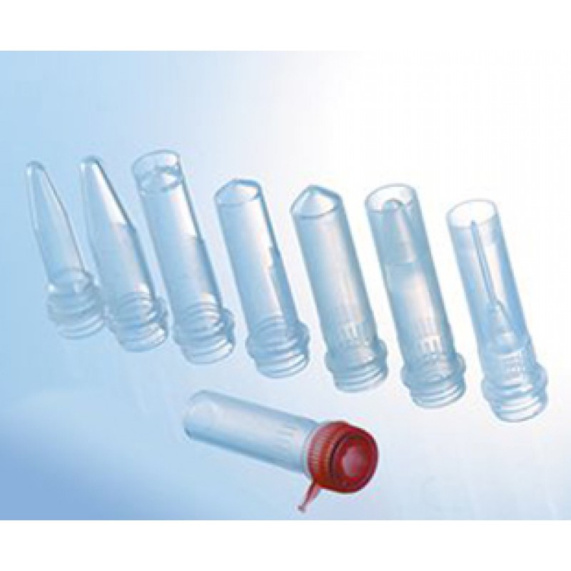MicroTube, PPN, 2.0mL, CLR, CON/SKRT BOT, w/ Clear Screw Cap, Sterile (Cap and Tube)