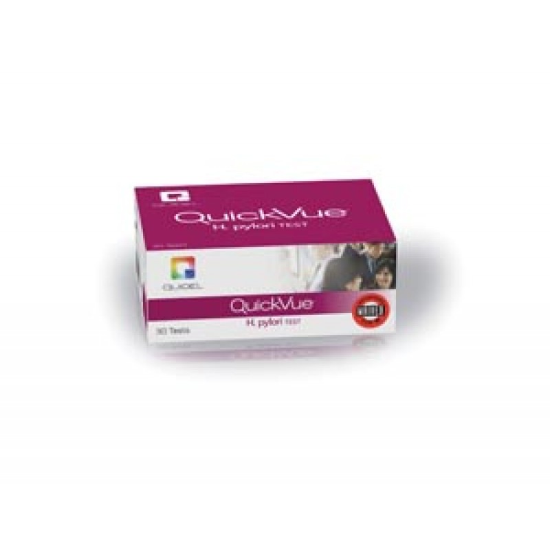 Quidel Corporation 0W009 Quickvue® H. Pylori GII, CLIA Waived, 10 tests/kit (Continental US Only - including Alaska & Hawaii)