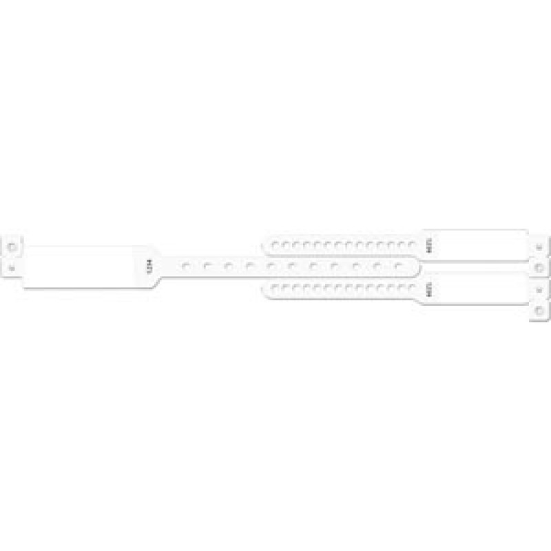 Medical ID Solutions 428 Wristband Set, 3-Part, Mother-Baby Set, Imprinter, White, 100/bx