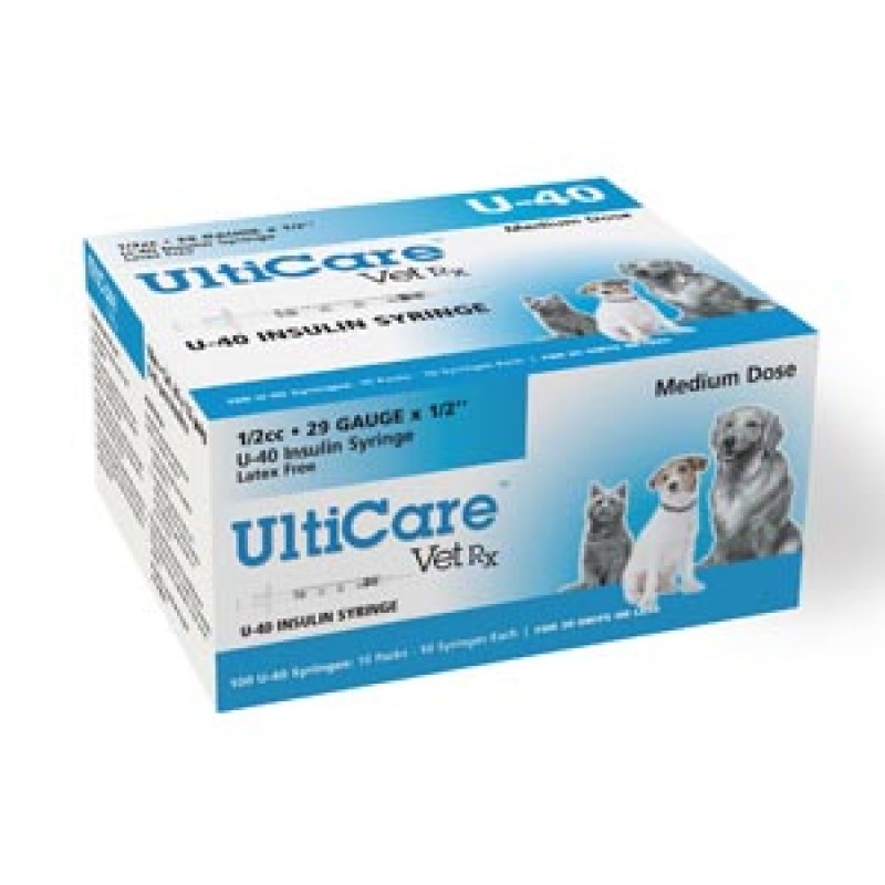 UltiMed, Inc. 09260 U-40 Syringe, 29G x ½", 1/2cc, 100/bx
