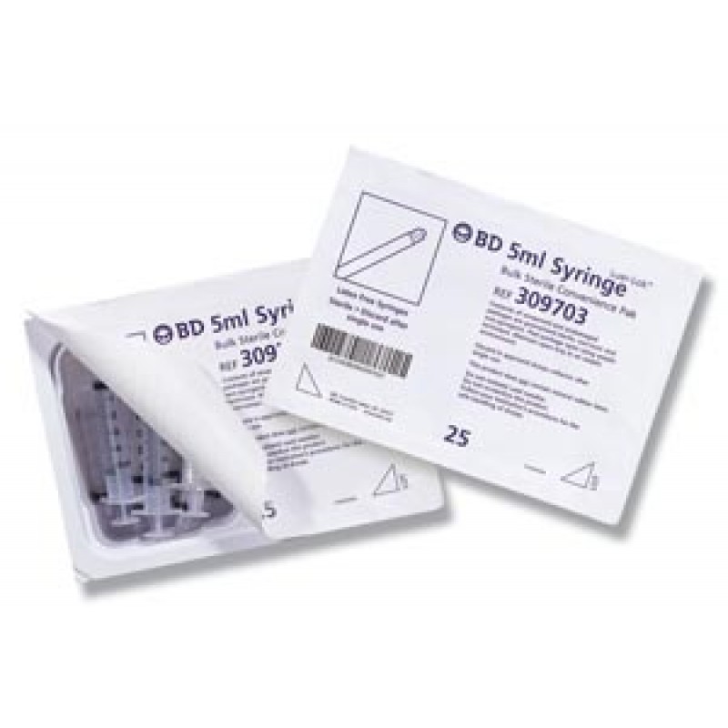 BD 309680 Syringe, 50mL, Luer-Lok Tip, Sterile Convenience Pack Tray, Latex Free (LF), 20 tray/pk, 6 pk/cs (30 cs/plt) (Continental US Only) (Drop Ship Requires Pre-Approval)